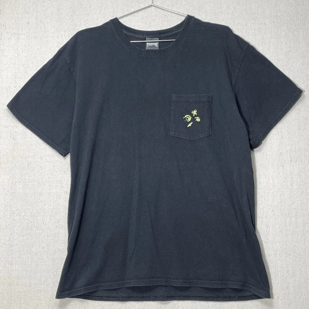 Creature Skateboards Shirt Mens L Black Green Logo Graphic Skate Tee T-Shirt - Picture 2 of 12